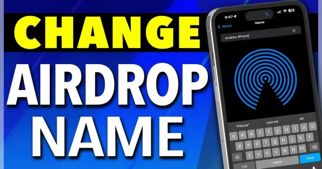 how to change your Airdrop name