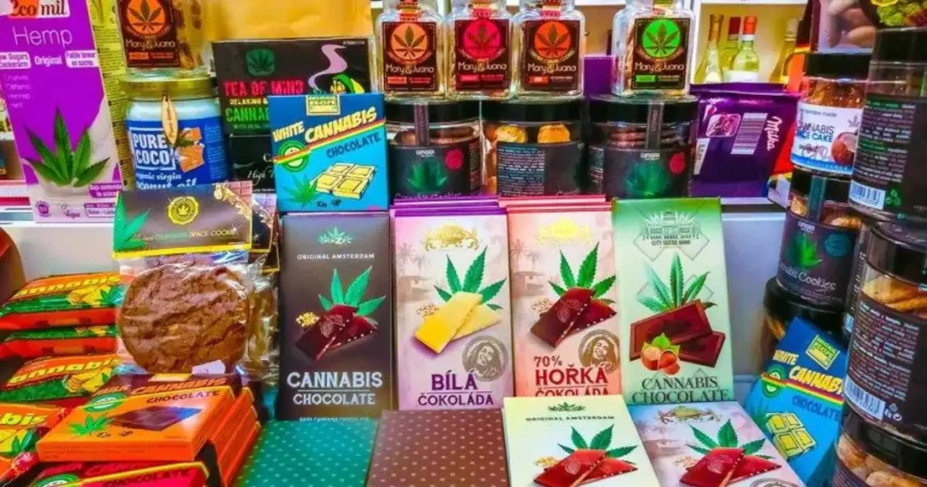 various forms of cannabis products